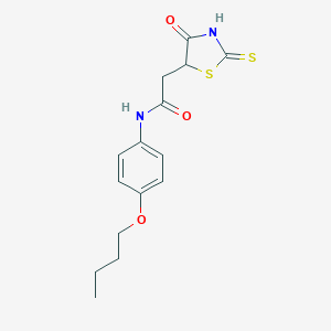 N-(4-Butoxyphenyl)-2-(2-mercapto-4-oxo-4,5-dihydro-1,3-thiazol-5-yl)acetamideͼƬ