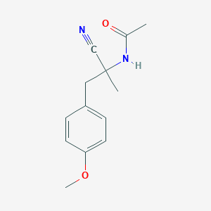 N-{1-cyano-1-[(4-methoxyphenyl)methyl]ethyl}acetamideͼƬ