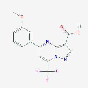 5-(3-methoxyphenyl)-7-(trifluoromethyl)pyrazolo[1,5-a]pyrimidine-3-carboxylic acidͼƬ