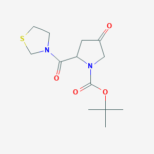 (2R)-4-Oxo-2-(3-thiazolidinylcarbonyl)-1-pyrrolidinecarboxylic Acid 1,1-Dimethylethyl EsterͼƬ