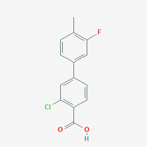 3-Chloro-3'-fluoro-4'-methyl-[1,1'-biphenyl]-4-carboxylic acidͼƬ