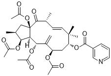 3,5,7,15-Tetraacetoxy-9-nicotinoyloxy-6(17),11-jatrophadien-14-oneͼƬ