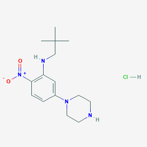 N-(2,2-Dimethylpropyl)-2-nitro-5-piperazin-1-ylaniline hydrochlorideͼƬ