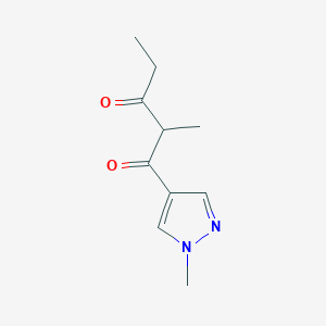 2-methyl-1-(1-methyl-1H-pyrazol-4-yl)pentane-1,3-dioneͼƬ