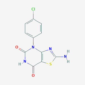 2-amino-4-(4-chlorophenyl)-4H,5H,6H,7H-[1,3]thiazolo[4,5-d]pyrimidine-5,7-dioneͼƬ