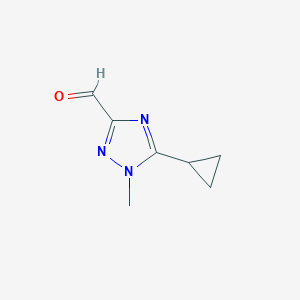 5-CYCLOPROPYL-1-METHYL-1H-1,2,4-TRIAZOLE-3-CARBALDEHYDEͼƬ