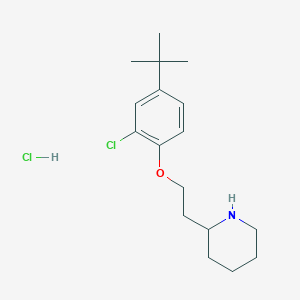 2-{2-[4-(tert-Butyl)-2-chlorophenoxy]-ethyl}piperidine hydrochlorideͼƬ