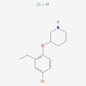 3-(4-Bromo-2-ethylphenoxy)piperidine hydrochlorideͼƬ