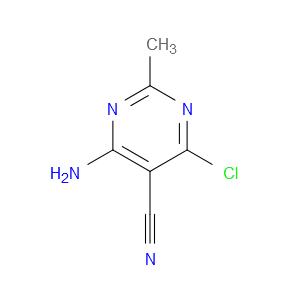 2-甲基-4-氨基-6-氯嘧啶-5-甲腈图片