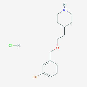 4-{2-[(3-Bromobenzyl)oxy]ethyl}piperidinehydrochlorideͼƬ