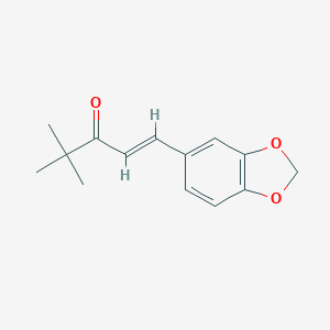 1-(3,4-METHYLENEDIOXYPHENYL)-4,4-DIMETHYL-PENT-1-EN-3-ONEͼƬ