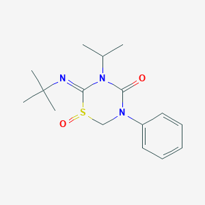 2-[(1,1-Dimethylethyl)imino]tetrahydro-3-(1-methylethyl)-5-phenyl-4H-1,3,5-thiadiazin-4-one 1-OxideͼƬ