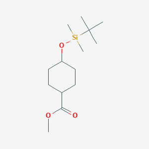 Methyl trans-4-[[(1,1-Dimethylethyl)dimethylsilyl]oxy]-cyclohexanecarboxylateͼƬ