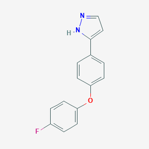 3-(4-(4-Fluorophenoxy)phenyl)-1H-pyrazole图片