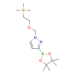 3-(4,4,5,5-Tetramethyl-1,3,2-dioxaborolan-2-yl)-1-((2-(trimethylsilyl)ethoxy)methyl)-1H-pyrazole图片