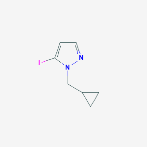 1-(Cyclopropylmethyl)-5-iodopyrazole图片