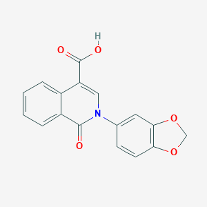 2-(2H-1,3-benzodioxol-5-yl)-1-oxo-1,2-dihydroisoquinoline-4-carboxylic acidͼƬ