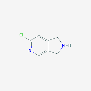 6-chloro-1H,2H,3H-pyrrolo[3,4-c]pyridine图片