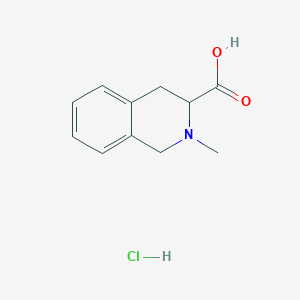 2-methyl-1,2,3,4-tetrahydro-3-isoquinolinecarboxylic acid hydrochloride图片