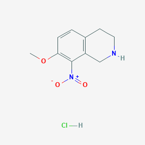 7-Methoxy-8-nitro-1,2,3,4-tetrahydroisoquinoline hydrochloride图片