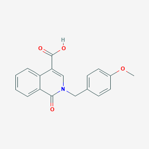 2-(4-Methoxybenzyl)-1-oxo-1,2-dihydroisoquinoline-4-carboxylic acid图片