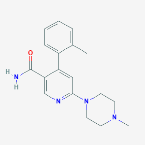 4-(2-methylphenyl)-6-(4-methylpiperazin-1-yl)pyridine-3-carboxamideͼƬ