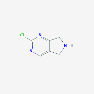 2-chloro-5H,6H,7H-pyrrolo[3,4-d]pyrimidineͼƬ