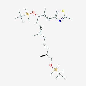 4-[(1E,3S,5Z,8R/S,10S)-3,11-Bis-{[tert-butyl(dimethyl)silyl]oxy}-2,6,10-trimethyl-undeca-1,5-dienyl]-2-methyl-1,3-thiazoleͼƬ