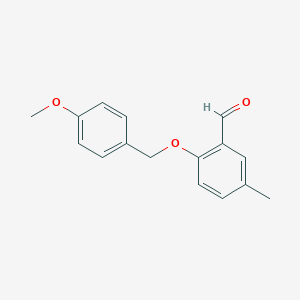 2-[(4-Methoxyphenyl)methoxy]-5-methylbenzaldehydeͼƬ