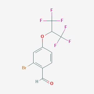 2-Bromo-4-(1,1,1,3,3,3-hexafluoropropan-2-yloxy)benzaldehydeͼƬ