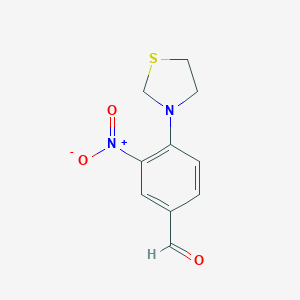 3-Nitro-4-(thiazolidin-3-yl)benzaldehyde图片