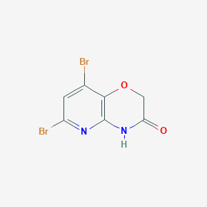 6,8-Dibromo-2H-pyrido[3,2-b][1,4]oxazin-3(4H)-oneͼƬ