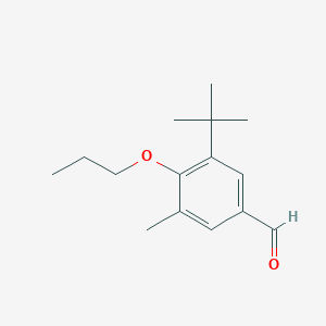 3-(tert-Butyl)-5-methyl-4-propoxybenzaldehyde图片