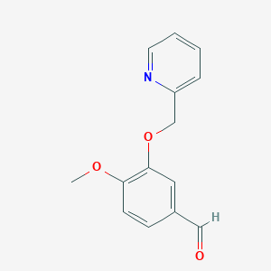 4-Methoxy-3-(pyridin-2-ylmethoxy)-benzaldehydeͼƬ