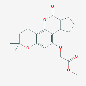methyl 2-({5,5-dimethyl-16-oxo-6,17-dioxatetracyclo[8,7,0,02,?,011,1?]heptadeca-1,7,9,11(15)-tetraen-9-yl}oxy)acetateͼƬ
