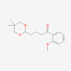 4-(5,5-dimethyl-1,3-dioxan-2-yl)-2'-methoxybutyrophenoneͼƬ