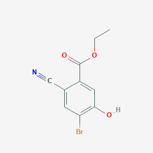 Ethyl 4-bromo-2-cyano-5-hydroxybenzoateͼƬ