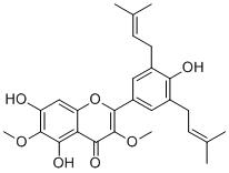 5,7,4'-Trihydroxy-3,6-dimethoxy-3',5'-diprenylflavoneͼƬ