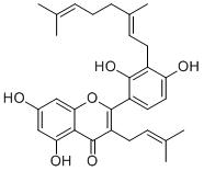 3'-Geranyl-3-prenyl-2',4',5,7-tetrahydroxyflavoneͼƬ