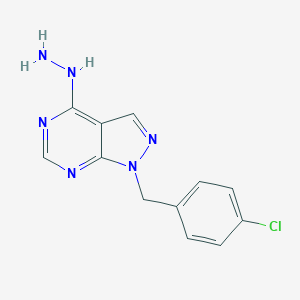 1-[(4-Chlorophenyl)methyl]-4-hydrazinyl-1H-pyrazolo[3,4-d]pyrimidineͼƬ