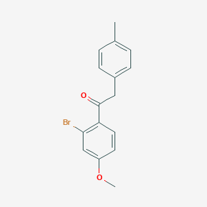 1-(2-Bromo-4-methoxyphenyl)-2-(4-methylphenyl)ethan-1-oneͼƬ