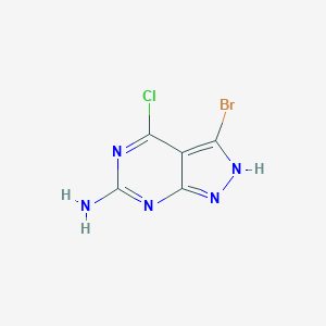 3-Bromo-4-chloro-1H-pyrazolo[3,4-d]pyrimidin-6-amine图片