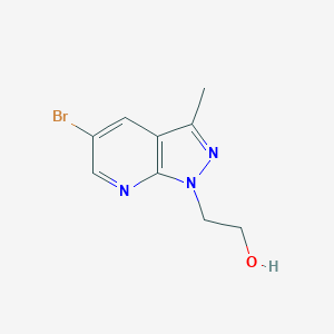 2-{5-Bromo-3-methyl-1H-pyrazolo[3,4-b]pyridin-1-yl}ethan-1-ol图片