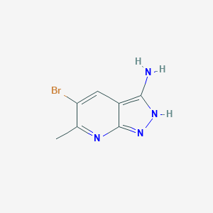 5-Bromo-6-methyl-1H-pyrazolo[3,4-b]pyridin-3-amineͼƬ