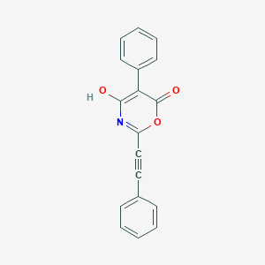 4-HYDROXY-5-PHENYL-2-(PHENYLETHYNYL)-6H-1,3-OXAZIN-6-ONEͼƬ