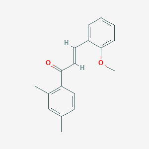 (2E)-1-(2,4-dimethylphenyl)-3-(2-methoxyphenyl)prop-2-en-1-one图片