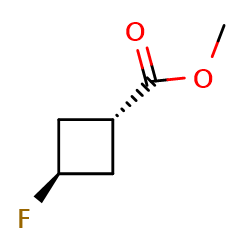 trans-methyl-3-fluorocyclobutane-1-carboxylate图片