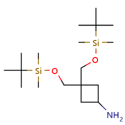 3,3-bis({[(tert-butyldimethylsilyl)oxy]methyl})cyclobutan-1-amineͼƬ