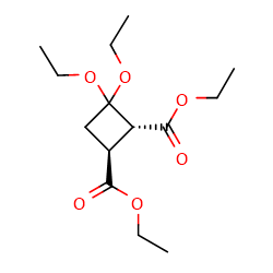 1,2-diethyl(1S,2R)-rel-3,3-diethoxycyclobutane-1,2-dicarboxylateͼƬ