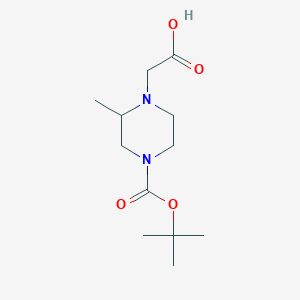 2-(4-(Tert-butoxycarbonyl)-2-methylpiperazin-1-YL)aceticacidͼƬ